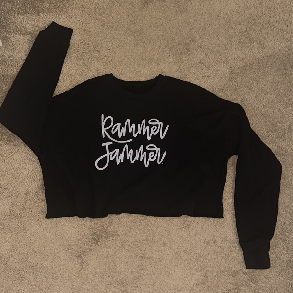 Scarlet & Gold Rammer Jammer Script Crop Crew